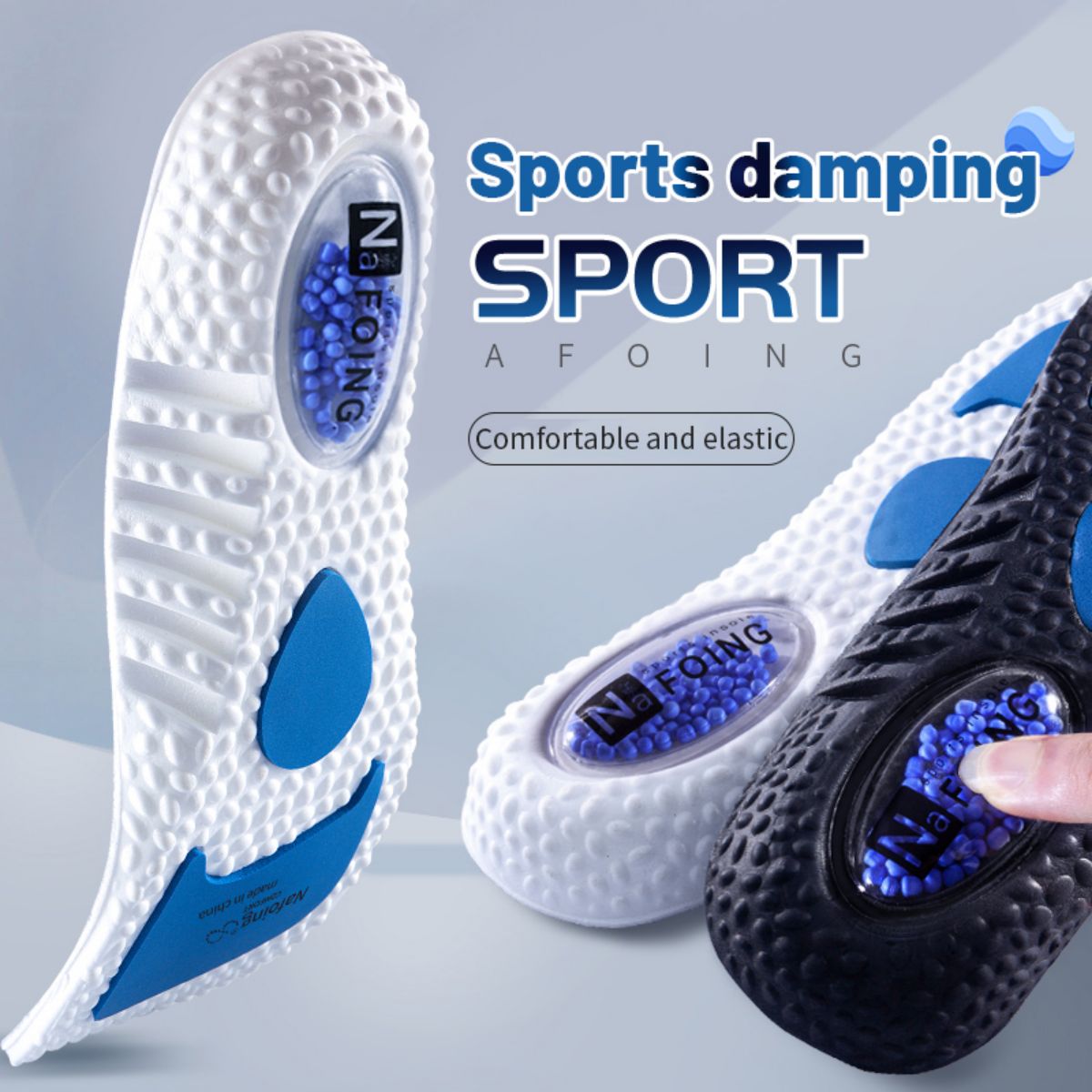 Insole Memory Foam - 1Pair Upgrade Sports Shock Absorption Insole