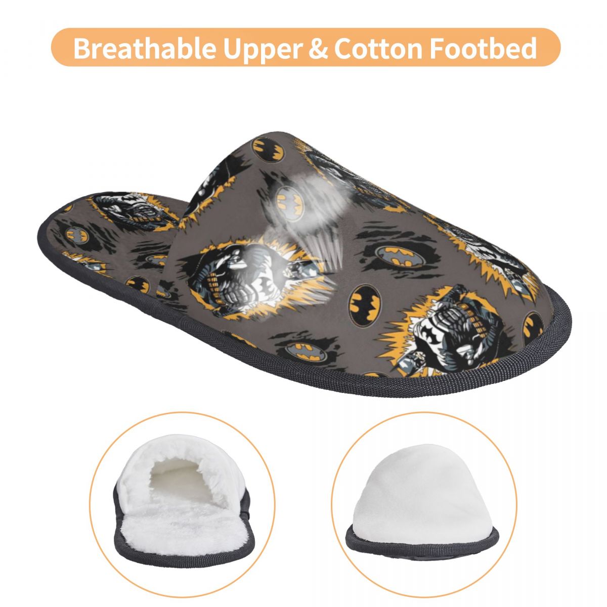 Batmanes Indoor Slippers with  - Insole Memory Foam ulasan dan harga