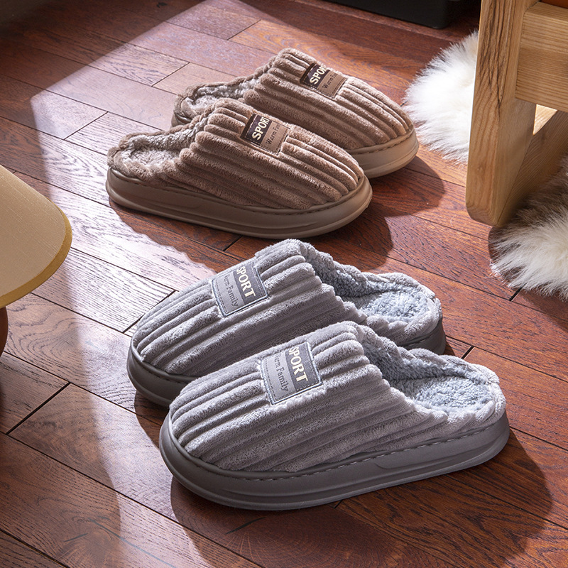 2026 Winter Men's Striped Sued - Insole Memory Foam ulasan dan harga
