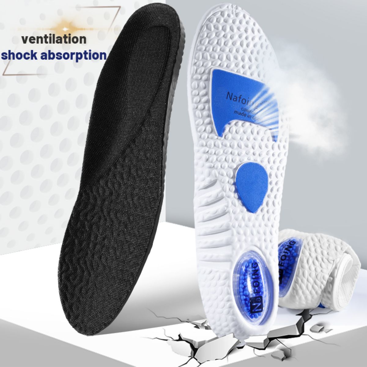 1Pair Upgrade Sports Shock Abs - Insole Memory Foam ulasan dan harga
